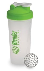 Genuine Blender Bottle 28-oz Wire Wisk Shaker Mixing Ball Protein Water Sports Fitness Bottle (Green)