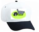 White Cap with cat, pair, feline