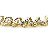 14K Diamond Bracelet -- 1.00 Ct. I1-I2 H
