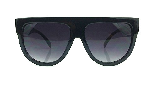 Square Aviator Flat Top Oversized Frame Dark Lenses Shadow Sunglasses