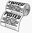 Tsr100 Yellow Posted Sign Roll