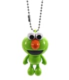 Furyu Official Sesame Street Rainbow Elmo Mascot Ball Chain - 3272 - Green