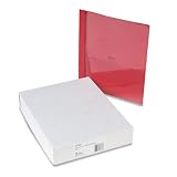 AVERY-DENNISON / Clear front report covers, 1/2 capacity, red / AVE47798 / Sold as 1 Box / Mfr Part # 47798 \*/ Clear front report covers, 1/2 capacity, red