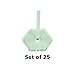 Acrylic Flight Stands, 25mm Hexagon, 3mm Clear, 1.5 inch Peg (25)
