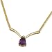 Amethyst & Diamond Fashion Necklace