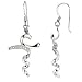 Sterling Silver I Stand in Awe Earrings with CZs