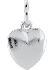Posh Mommy® Puffed Heart Charm 14K White 85466