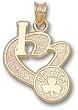 Boston Celtics "I Heart Logo" 3/4" Charm/Pendant -14K/10K, Stainless Steel or Gold Plated