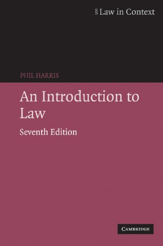 An Introduction to Law (Law in Context)