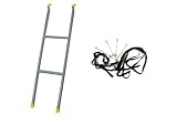 Trampoline Ladder & Tie Down Anchor Kit Suitable for All Trampolines Sizes Combo Trampolines Accessories Pack