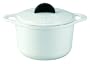 Daniel Boulud Kitchen Infiniti Cast Iron 3-Quart Round Roaster, White