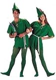 ORIGINAL Adult Peter Pan Costume - Also fun for Santa Helpers (Tights included)