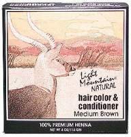 Hair Color & Conditioner-Brown - 4 oz - Powder