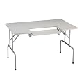 Folding Computer Table - Gray