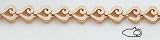 14kt 7 Diamond Cut Heart Bracelet - DC304-7