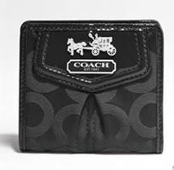 Coach Madison Op Art Signature Wallet Bag 43255 Black