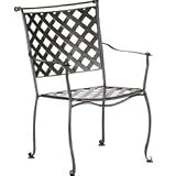 Juno Dining Arm Chair - Wrought Iron Patio Furniture