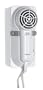 Jerdon JWM6CF Wall Mount Hair Dryer, 1600-Watt