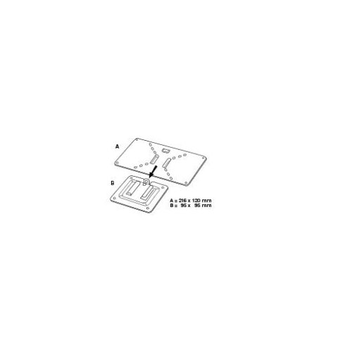 Hama LCD Wall Bracket Slim, VESA 200x100, silver