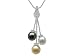 0.62 cts Pearl Pendant - 14kt White Gold LIFETIME WARRANTEE