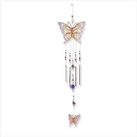 SHIMMERING BUTTERFLY WINDCHIME B33-155 by Fode