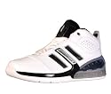adidas Men's Bounce Artillery II Basketball Shoe,White/Black/Silver,6.5 M