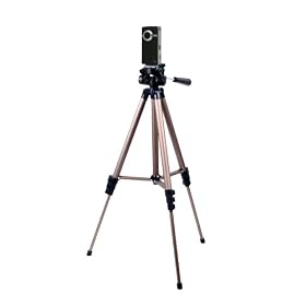 Lightweight Collapsible Tripod For Use With Flip Ultra HD 8GB Video Camcorder And Carry Case