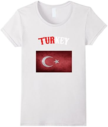 Women's Eurocup 2016 Soccer Turkey T-Shirt Vintage Small White