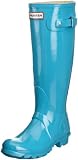 Hunters Original Tall Gloss W23616, Damen Stiefel, Türkis (Turquoise), EU 42 (UK 8)