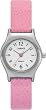 Timex 9A631 Women's Silver-Tone Dress Watch with Pink Genuine Leather Strap