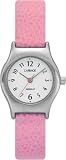 Timex 9A631 Women's Silver-Tone Dress Watch with Pink Genuine Leather Strap