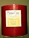 6X6 CRANBERRY SCENTED RED PALM WAX PILLAR CANDLE - Made In MACAU