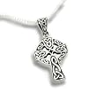 Celtic Knot Sun Cross Sterling Silver Pendant with 18 Necklace - Gift Boxed!
