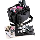 Uncle Mike's Deluxe Range Bag with Lockable Side Compartments, Black
