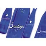 Saratoga Sparkling Spring Water in Cobalt Blue Bottle - 12 OZ (24 Bottles)