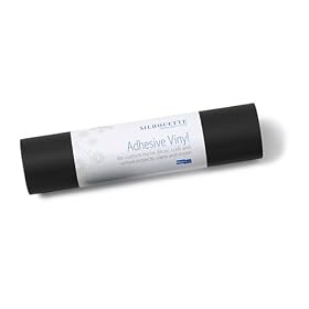 QuicKutz SILH-VINYL-BLK Silhouette Adhesive Vinyl, 9 Inches by 10 Feet, Black