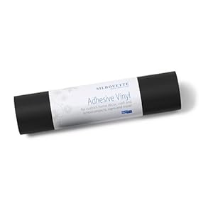 QuicKutz SILH-VINYL-BLK Silhouette Adhesive Vinyl 9 Inches by 10 Feet Black
