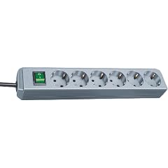 Brennenstuhl ECO Line Steckdosenleiste (6-fach, 1,5 m) silber