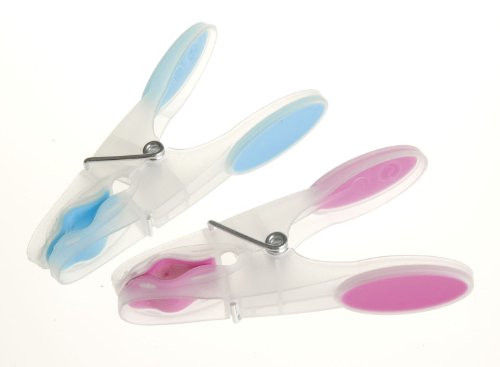 Wenko 3707502100 W&auml;scheklammer Soft Touch - 12er Set, Spezialbeschichtung, Kunststoff, 8 cm