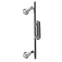 Eglo 81858A Milano 2 Light Track Light Fixture, Nickel/Chrome
