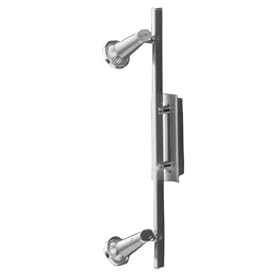 Eglo 81858A Milano 2 Light Track Light Fixture, Nickel/Chrome