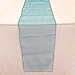 OurWarm Teal Blue Organza Table Runner 12