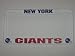 NEW YORK GIANTS Team Logo PLASTIC LICENSE PLATE FRAME