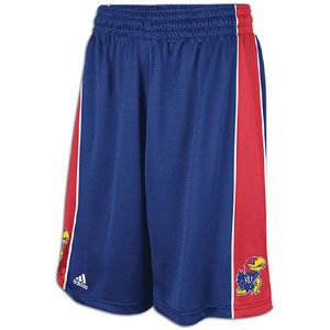 Kansas adidas College Replica Basketball Shorts - Men's