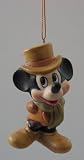 Disney Mickey Mouse Caroler Christmas Tree Ornament - 3 inches tall - Collectable