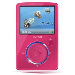 SanDisk Sansa Fuze 4 GB MP3 Player (Pink)