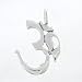 Large Om or Aum Pendant for Men or Women in Sterling Silver, #8402