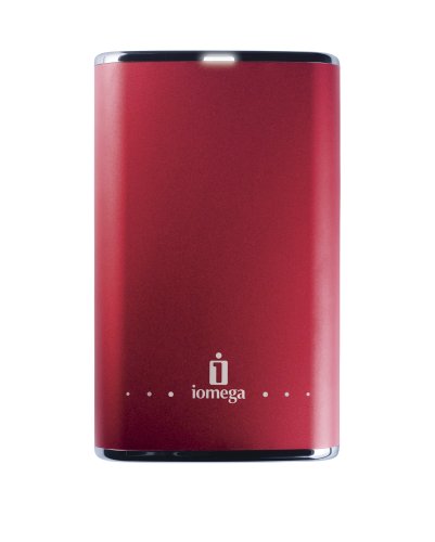 Iomega eGo Desktop Hard Drive, USB 2.0, 1TB, Ruby Red - 34267