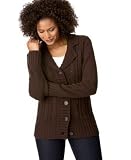 Apparel : Karen Scott Cable-Knit Cardigan Sweater