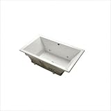 IMAGE OF Bundle-06 Underscore Bubble Massage Bath Tub in White Finish: Vibrant Polished Brass